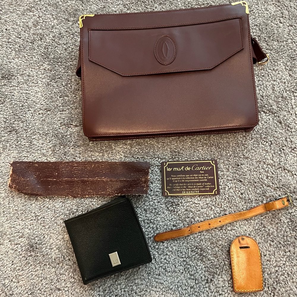 Cartier Clutch, LV & Dunhill Rehab Vintage